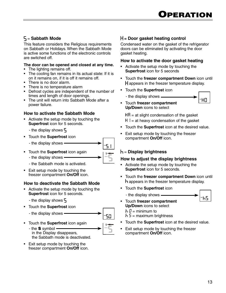 Peration | Liebherr CS 7081411-00 User Manual | Page 13 / 26