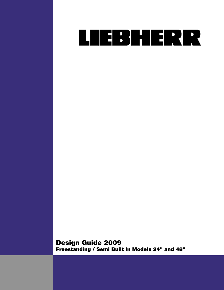 Liebherr 48 User Manual | 16 pages