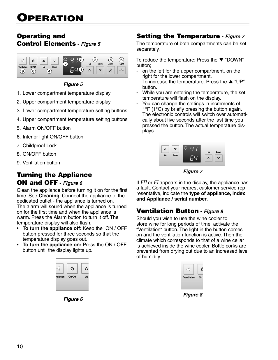 Peration | Liebherr WU 40 User Manual | Page 10 / 16