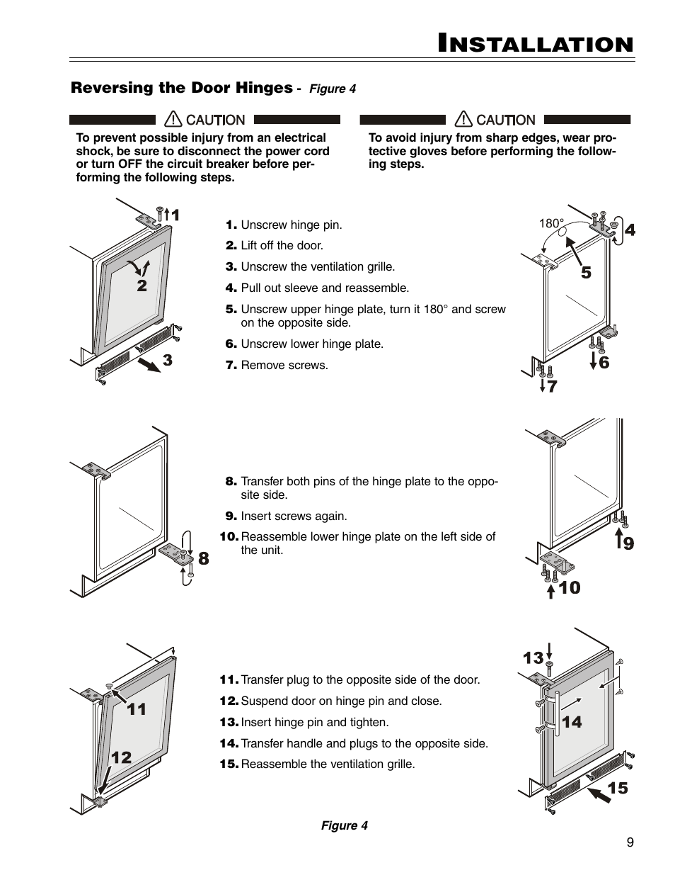 Nstallation | Liebherr WU 40 User Manual | Page 9 / 16