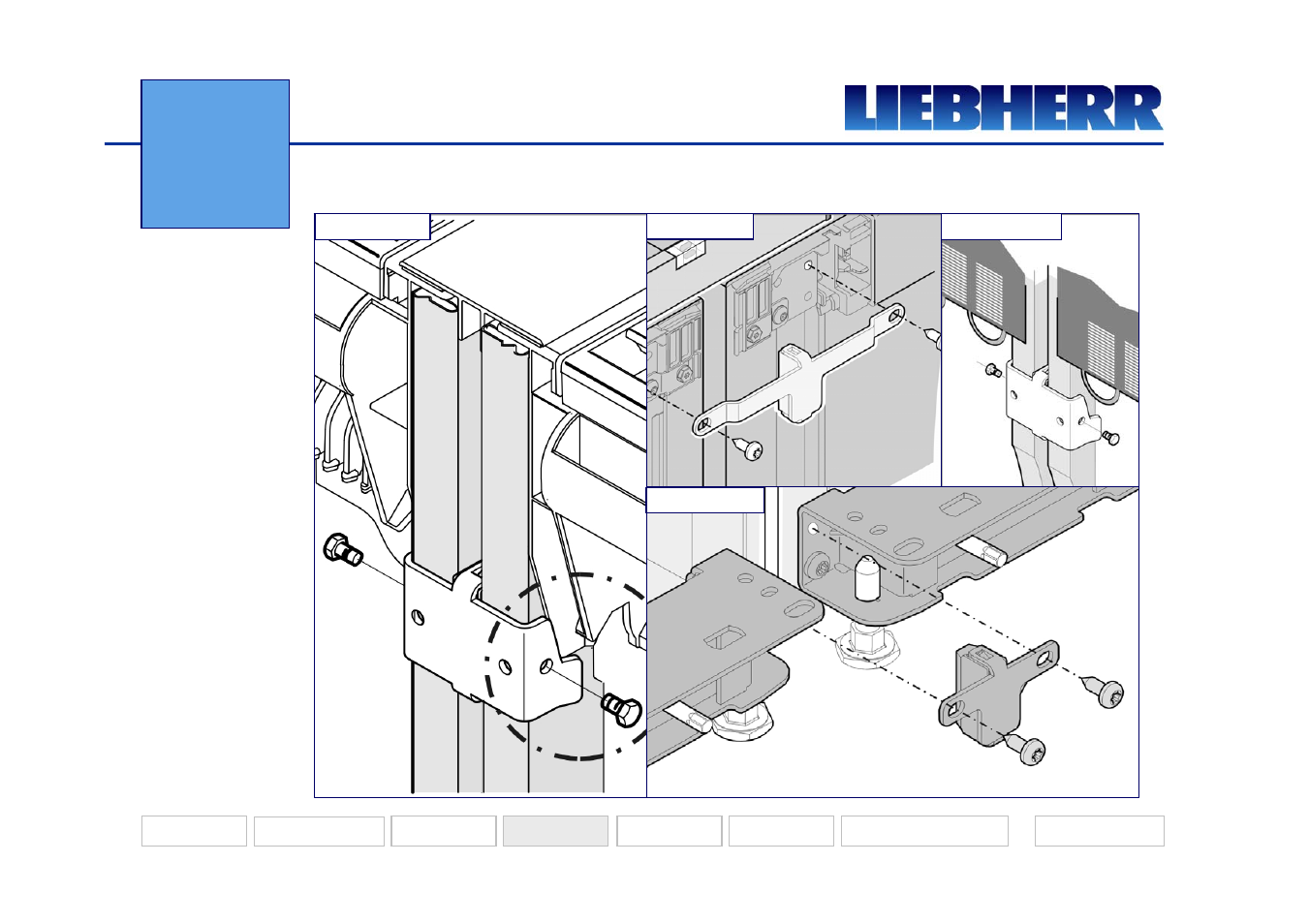 Connecting set, Side-by-side | Liebherr 7082 218-03 User Manual | Page 30 / 38