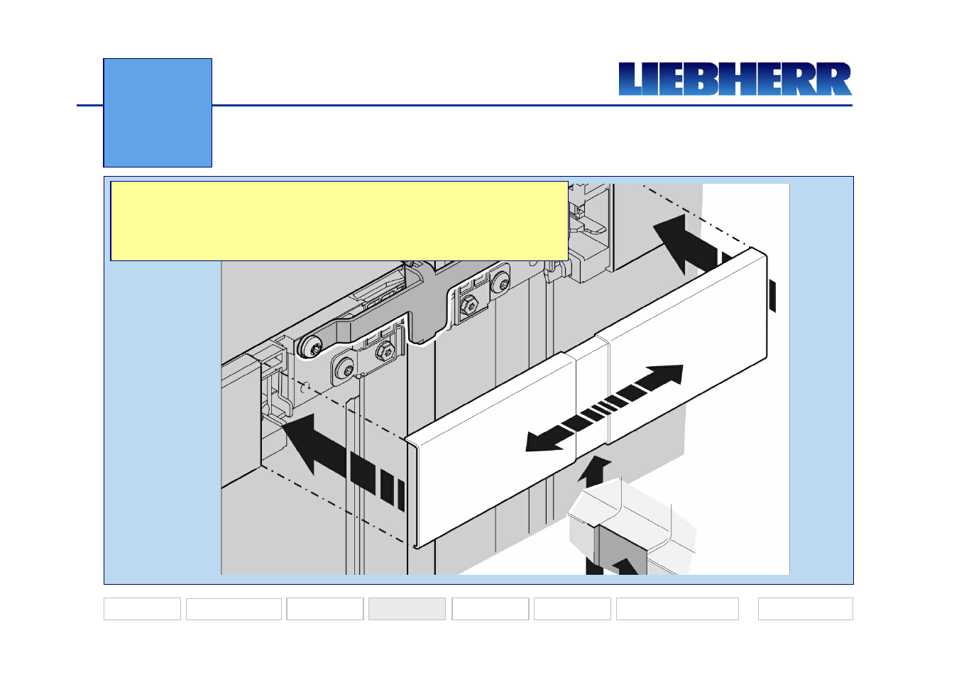 Front assembly cover, Side-by-side | Liebherr 7082 218-03 User Manual | Page 31 / 38