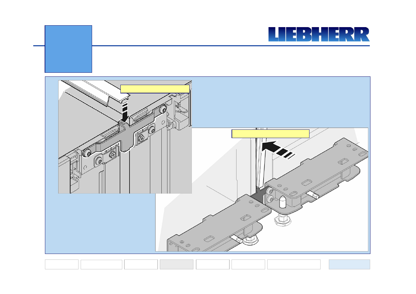 Fitting the strip, Side-by-side | Liebherr 7082 218-03 User Manual | Page 34 / 38