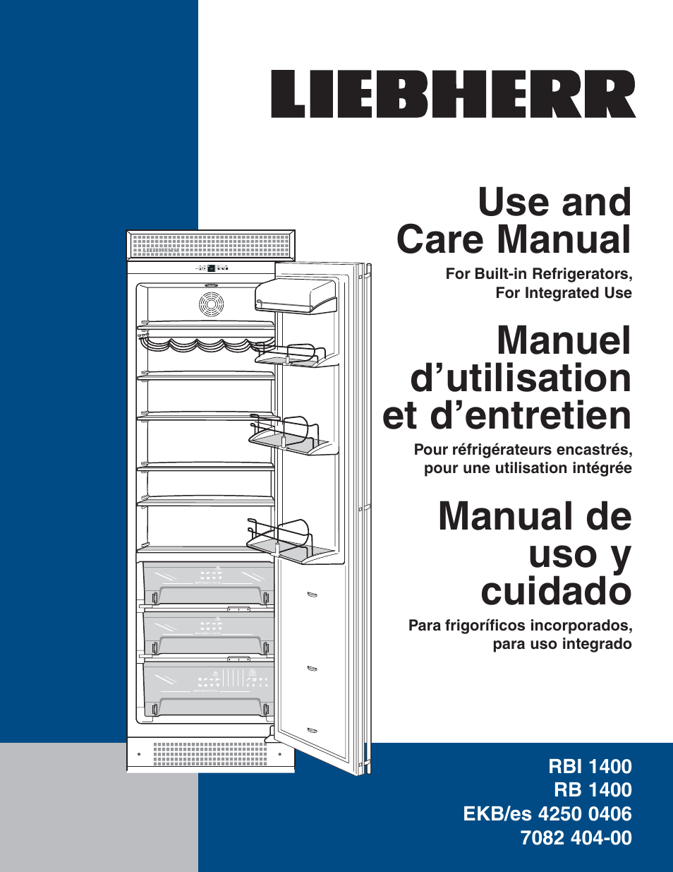 Liebherr RBI 1400 User Manual | 19 pages