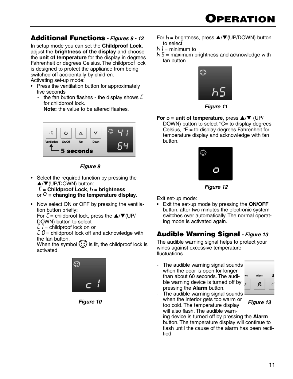 Peration | Liebherr WS 40 User Manual | Page 11 / 17