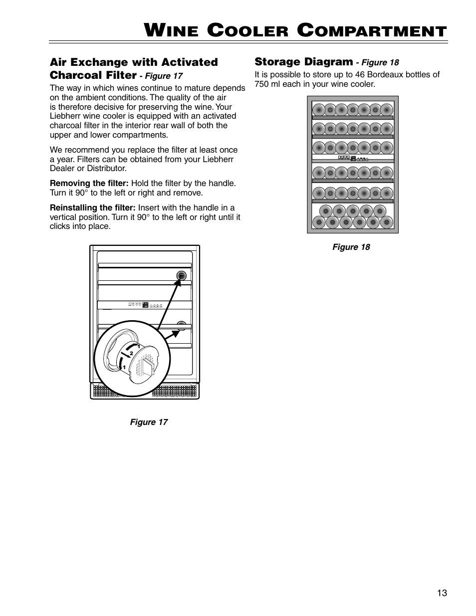 Ooler, Ompartment | Liebherr WS 40 User Manual | Page 13 / 17