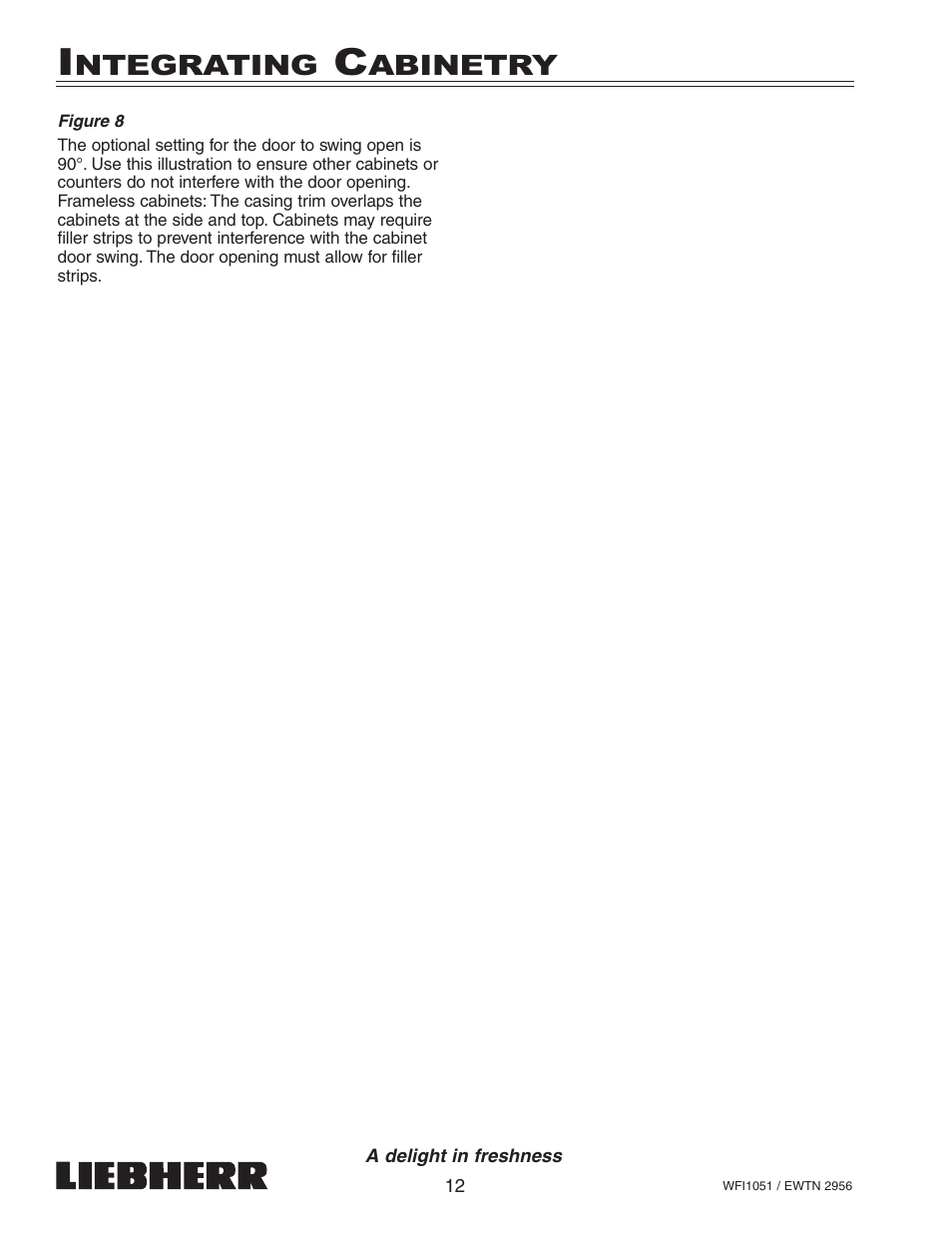 Ntegrating, Abinetry | Liebherr EWTN User Manual | Page 14 / 35