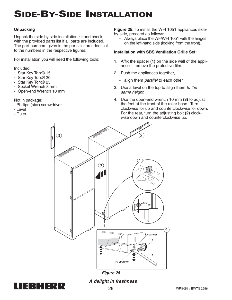 Nstallation | Liebherr EWTN User Manual | Page 28 / 35