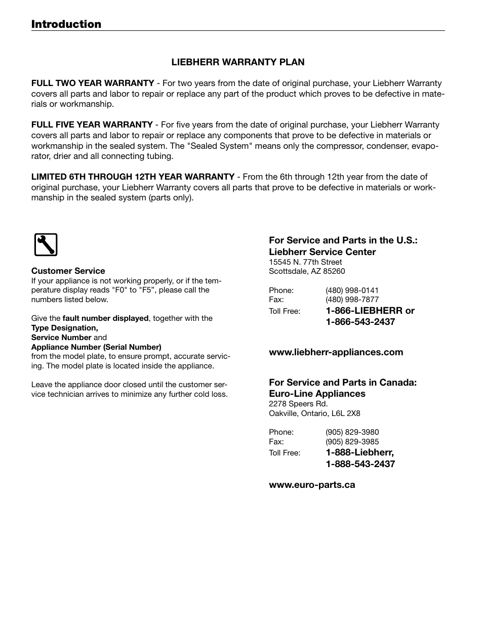 Introduction | Liebherr 60 User Manual | Page 4 / 20