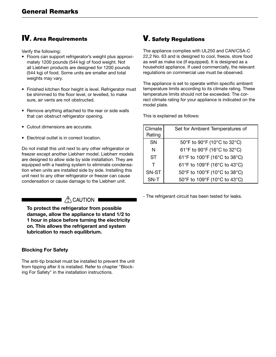 General remarks | Liebherr 60 User Manual | Page 9 / 20