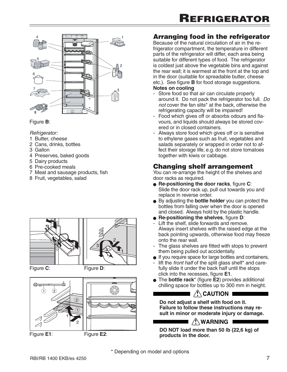 Efrigerator | Liebherr R1400 User Manual | Page 11 / 17