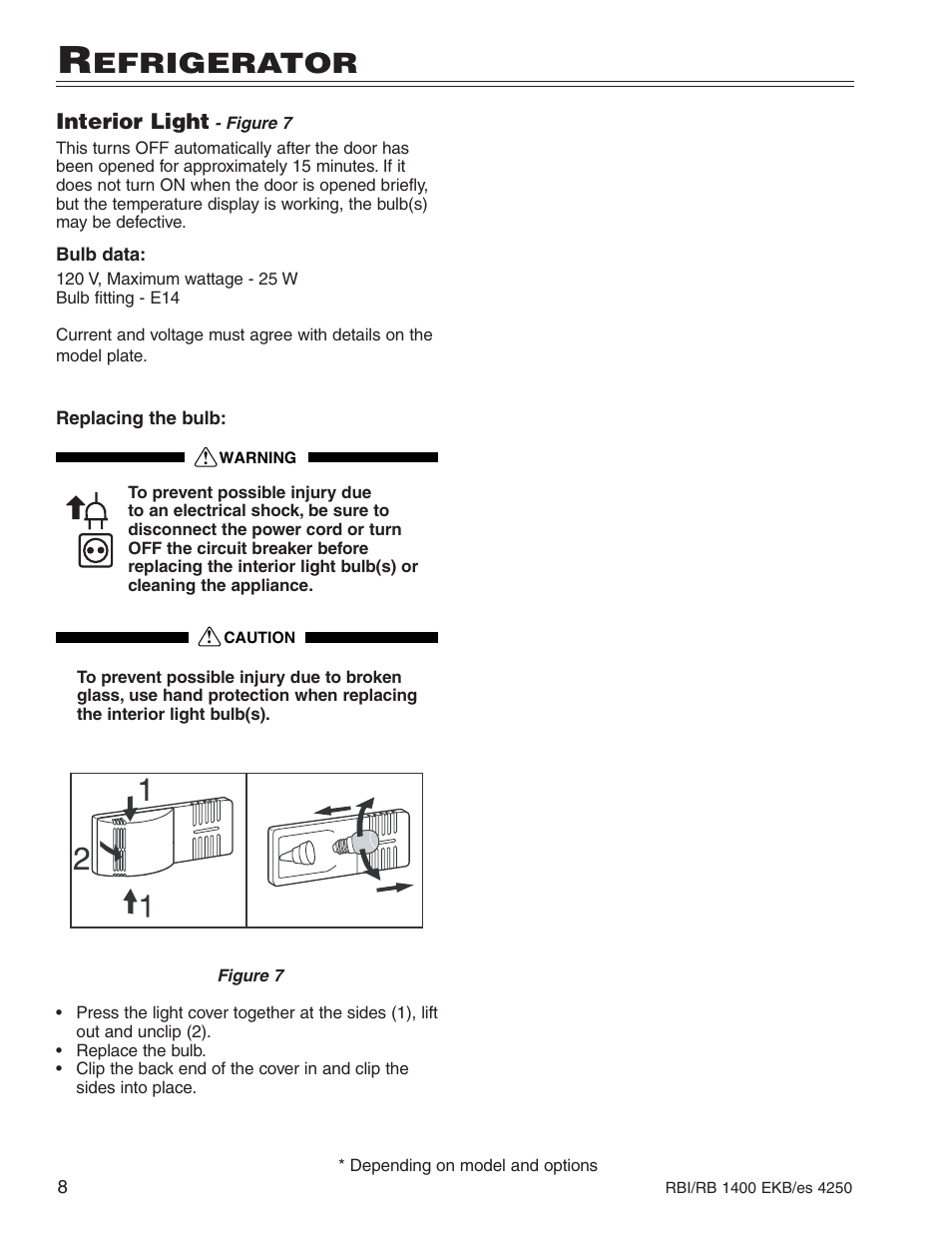 Efrigerator | Liebherr R1400 User Manual | Page 12 / 17