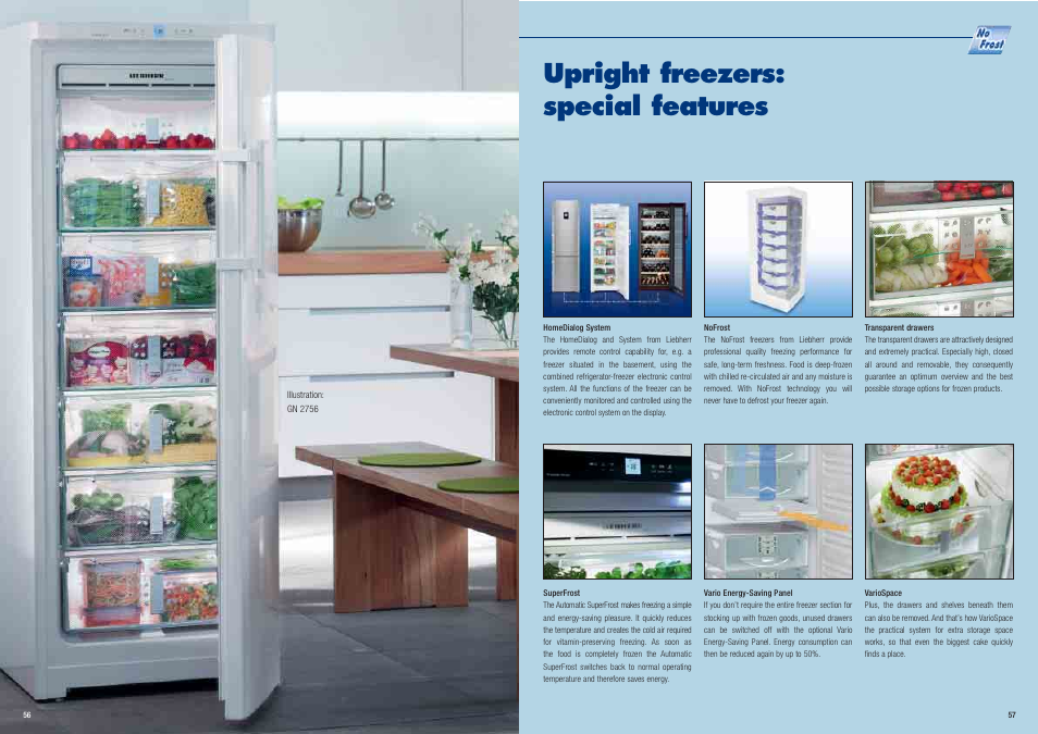 Upright freezers: special features | Liebherr Freestanding Refrigerator User Manual | Page 29 / 38
