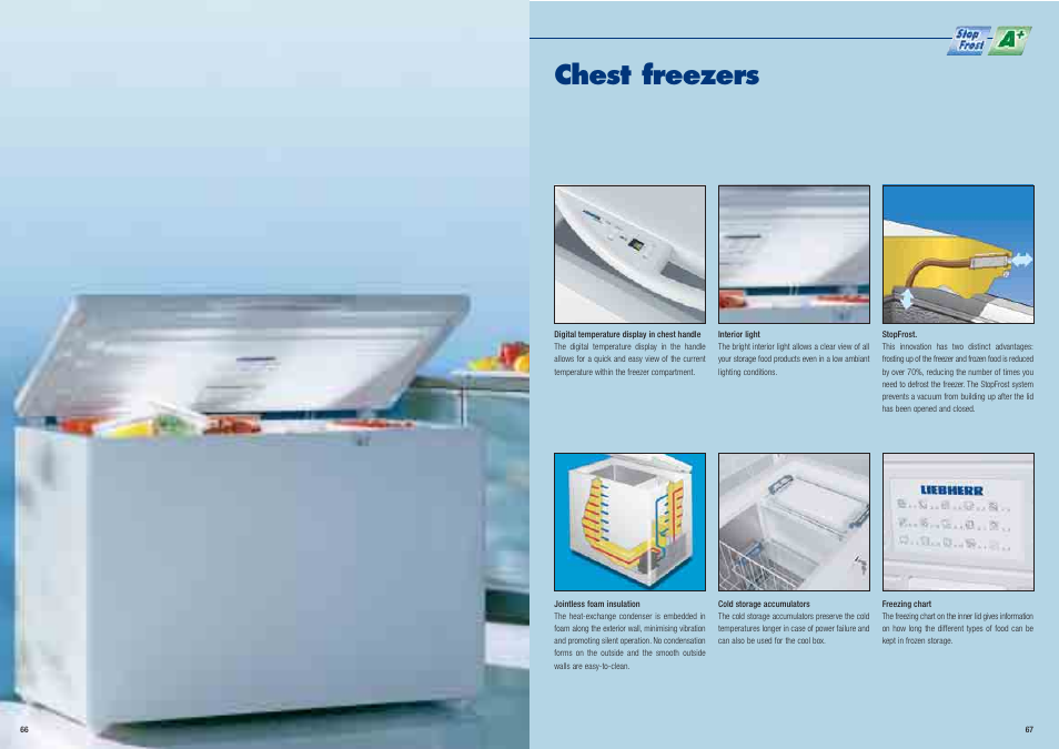 Chest freezers | Liebherr Freestanding Refrigerator User Manual | Page 34 / 38