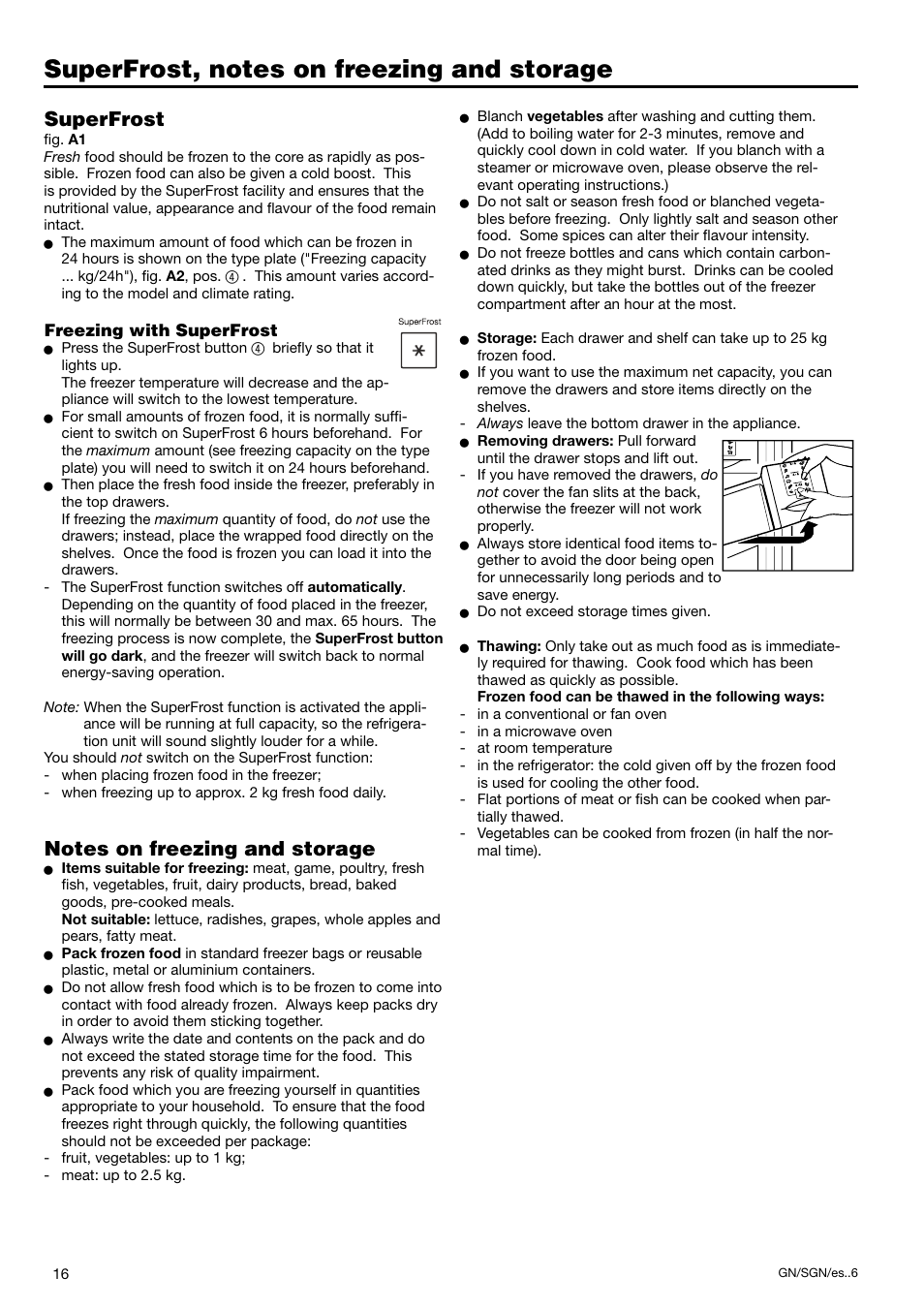 Superfrost | Liebherr 7082 300-03 User Manual | Page 6 / 11