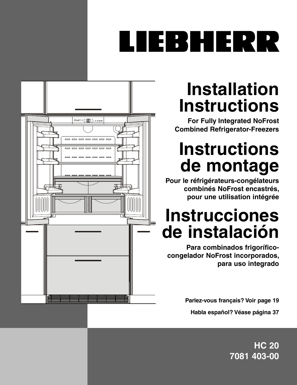 Liebherr HC 20 User Manual | 18 pages