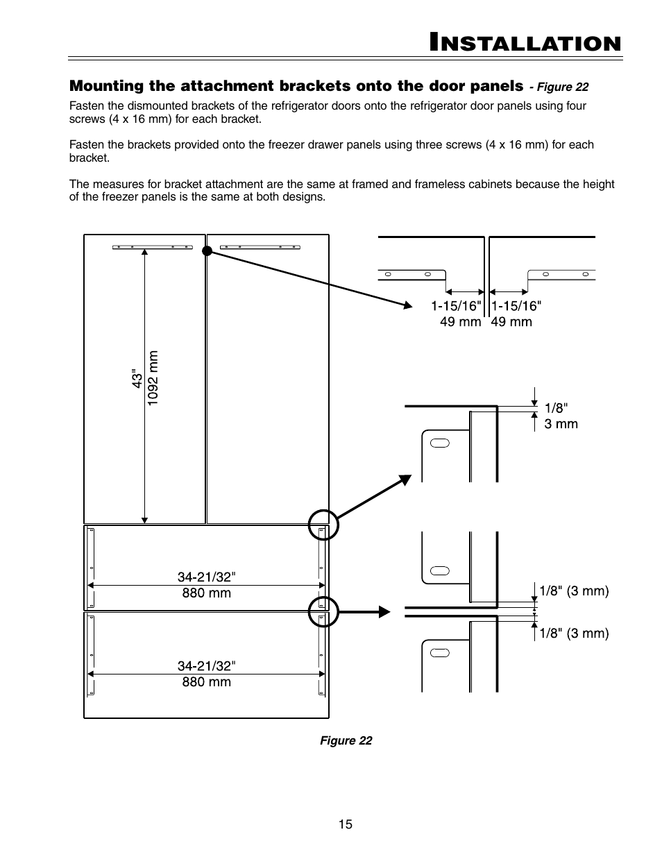 Nstallation | Liebherr HC 20 User Manual | Page 15 / 18
