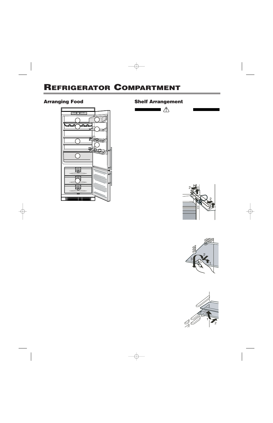 Efrigerator, Ompartment | Liebherr CI16 User Manual | Page 13 / 26