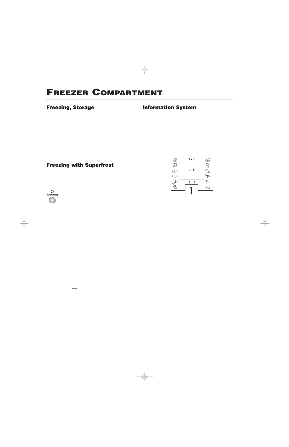 Reezer, Ompartment | Liebherr CI16 User Manual | Page 15 / 26