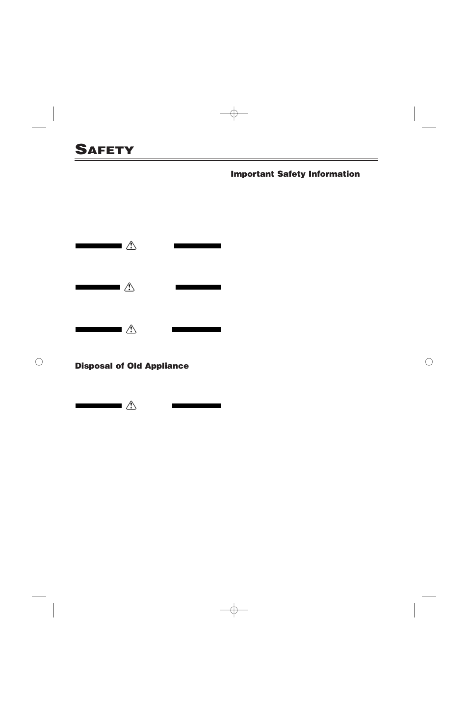Afety | Liebherr CI16 User Manual | Page 7 / 26