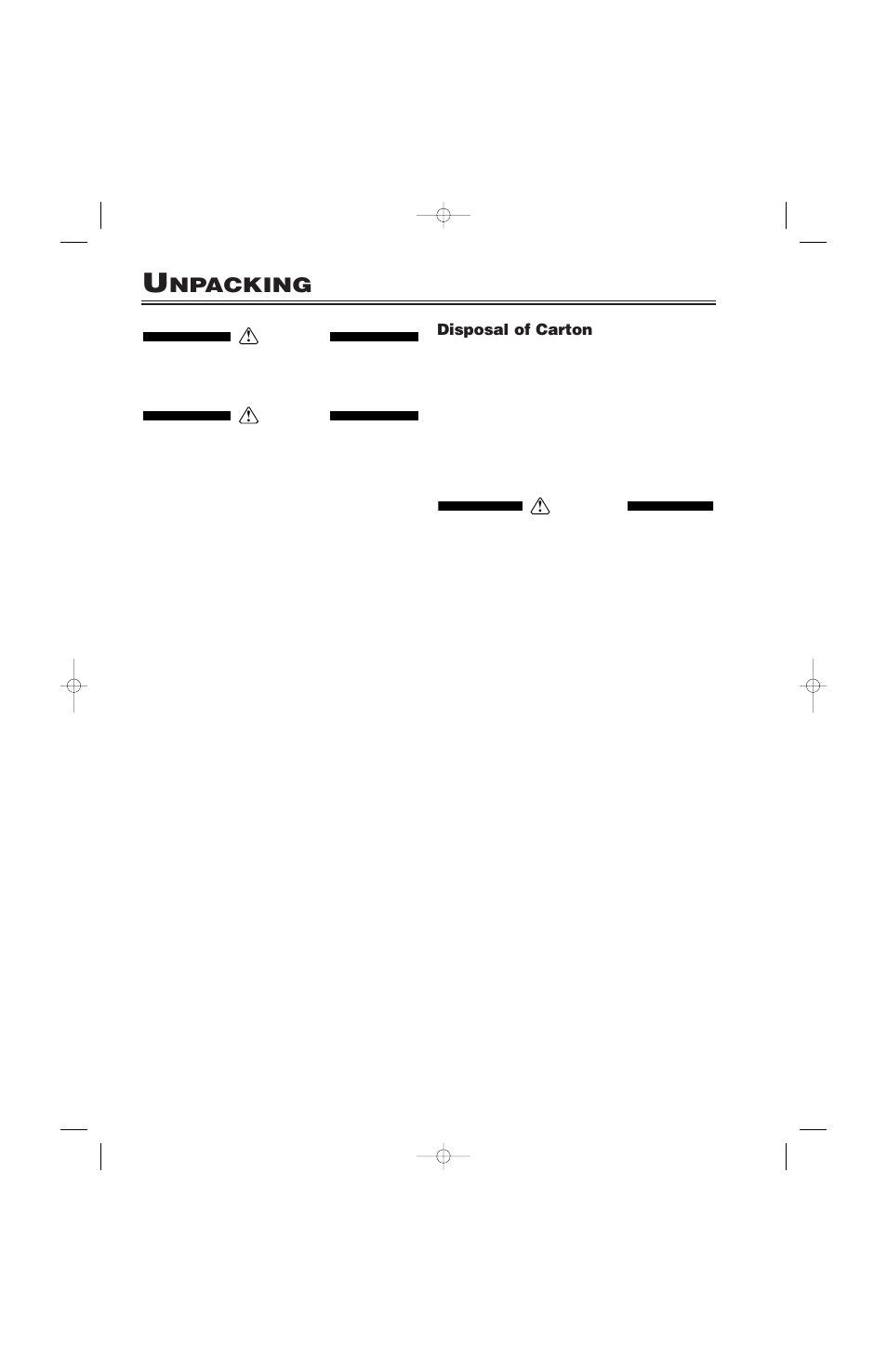 Npacking | Liebherr CI16 User Manual | Page 9 / 26