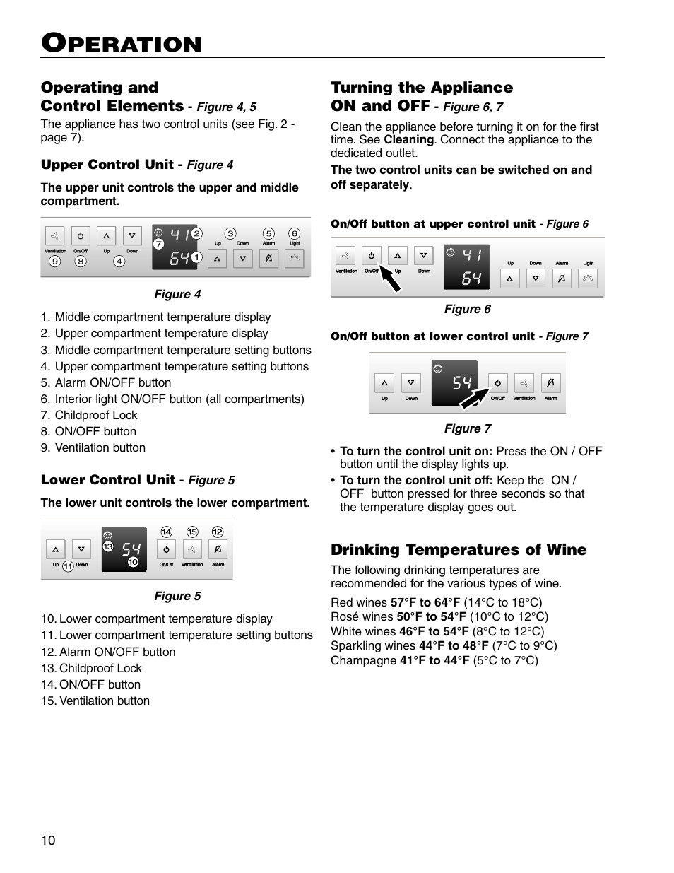 Peration | Liebherr WS14300 User Manual | Page 10 / 17