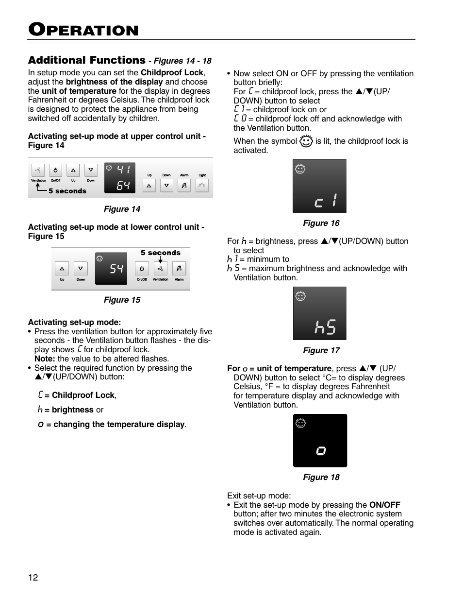 Peration | Liebherr WS14300 User Manual | Page 12 / 17