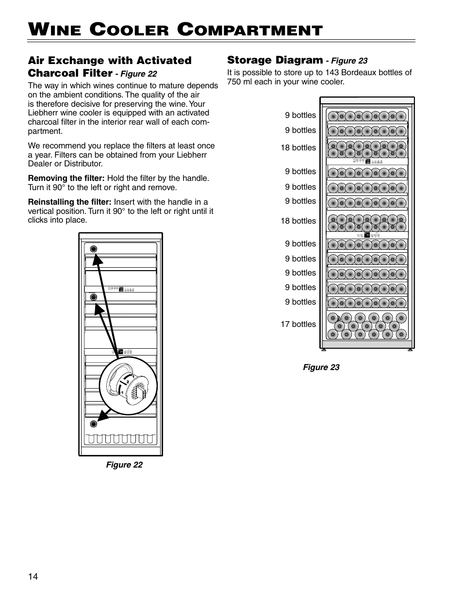 Ooler, Ompartment | Liebherr WS14300 User Manual | Page 14 / 17