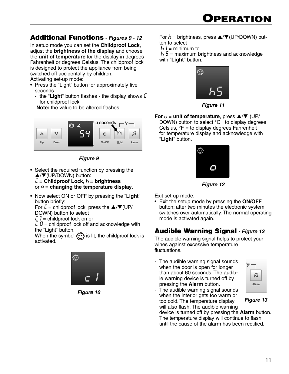 Peration | Liebherr WU 56 User Manual | Page 11 / 16