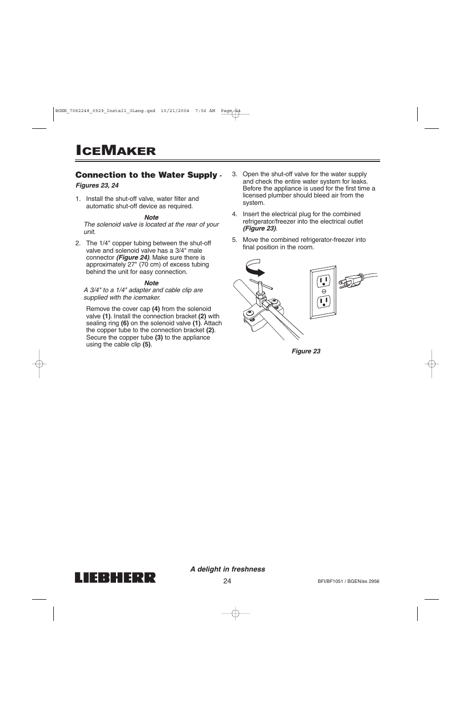 Aker | Liebherr BF1051 User Manual | Page 26 / 110
