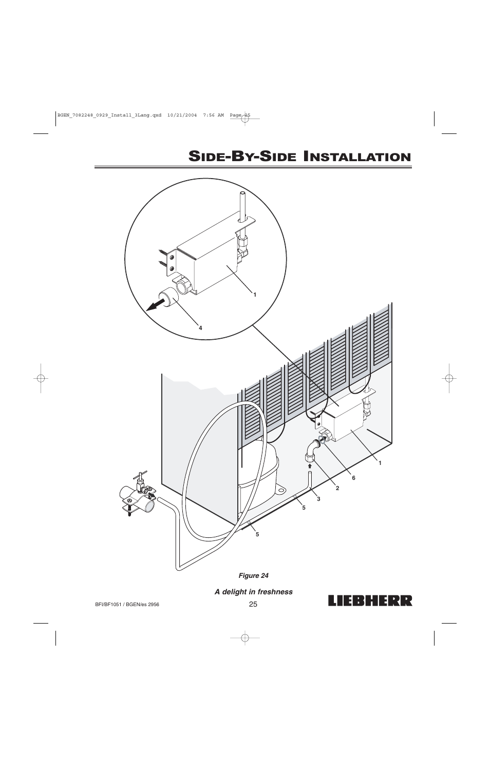 Nstallation | Liebherr BF1051 User Manual | Page 27 / 110