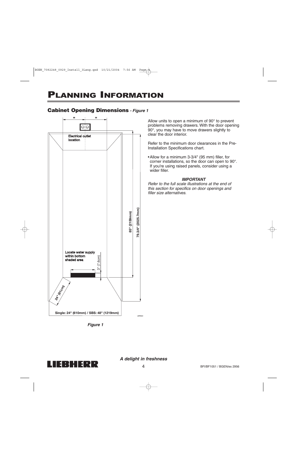 Lanning, Nformation | Liebherr BF1051 User Manual | Page 6 / 110