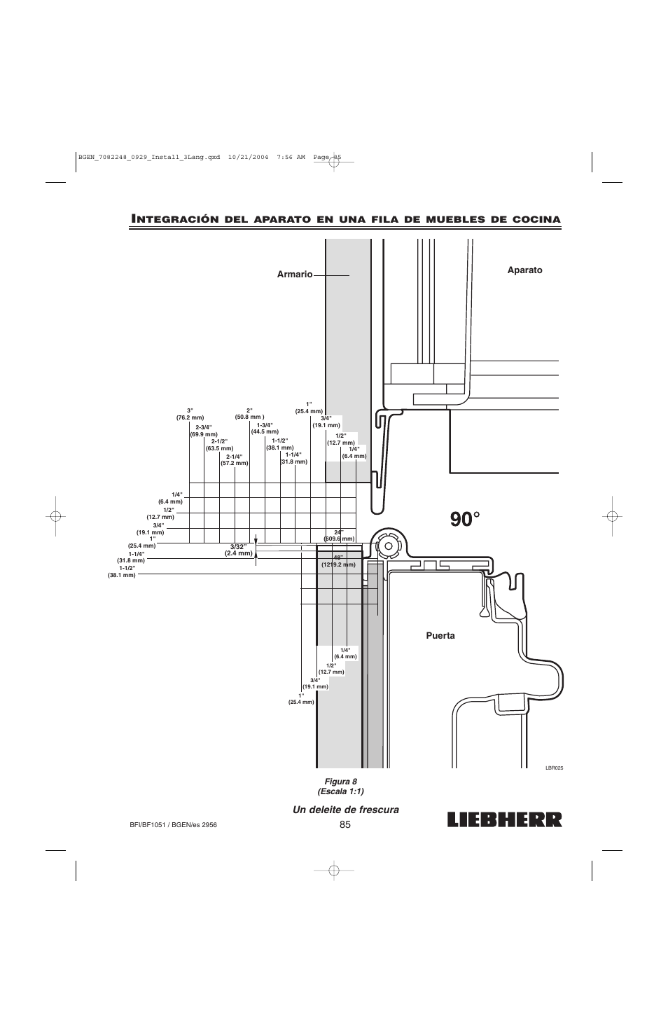 Ca d, Un deleite de frescura, Aparato armario puerta | Liebherr BF1051 User Manual | Page 87 / 110