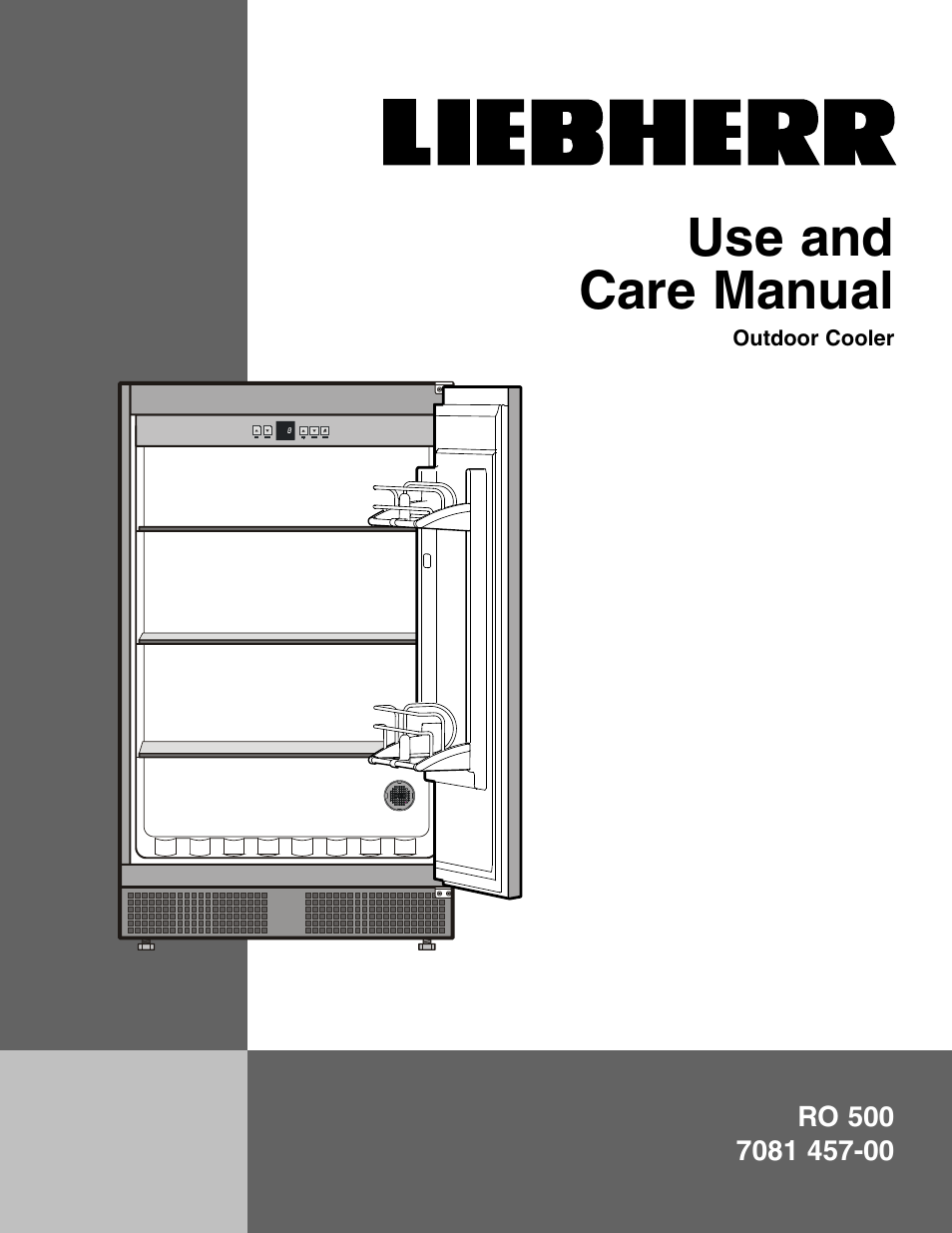 Liebherr RO500 User Manual | 15 pages