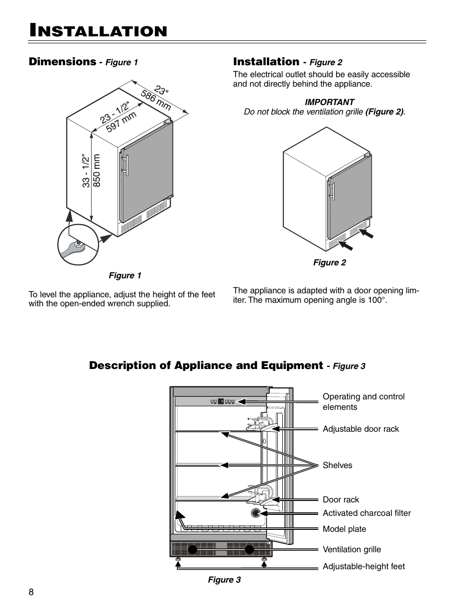 Nstallation | Liebherr RO500 User Manual | Page 8 / 15