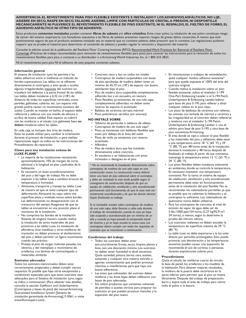 Lynx Flooring User Manual | Page 6 / 8