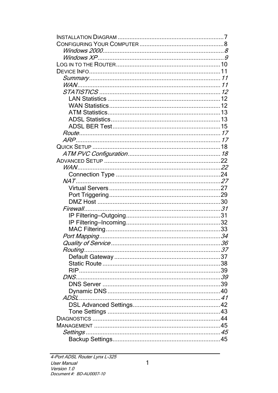 Lynx L-325 User Manual | Page 2 / 54