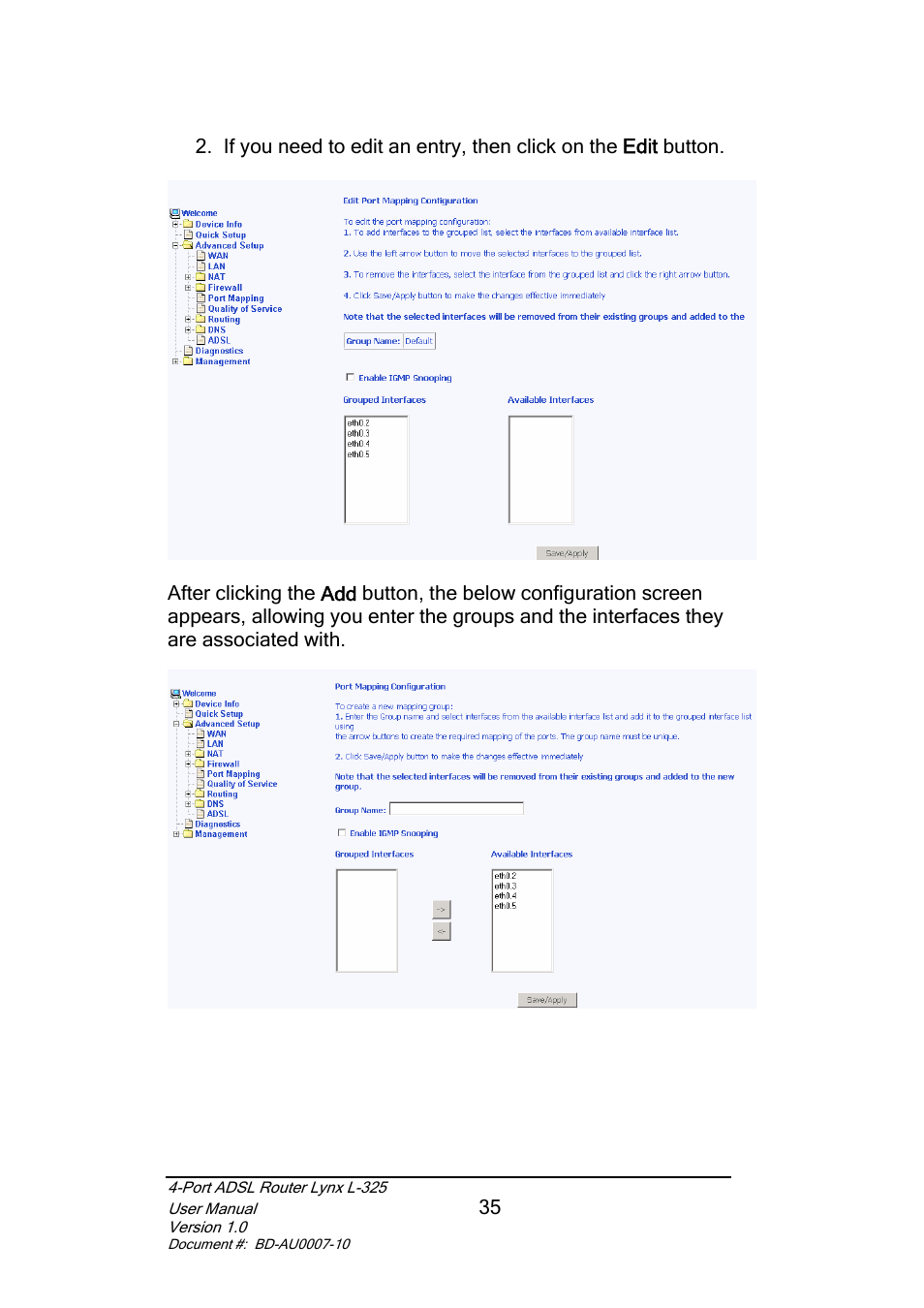 Lynx L-325 User Manual | Page 36 / 54