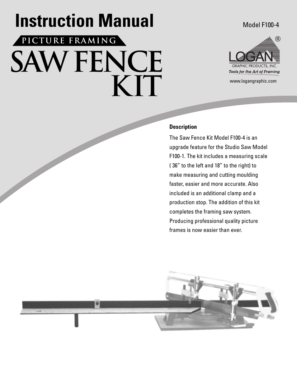 Logan Graphic Products LONG F100-4 User Manual | 8 pages