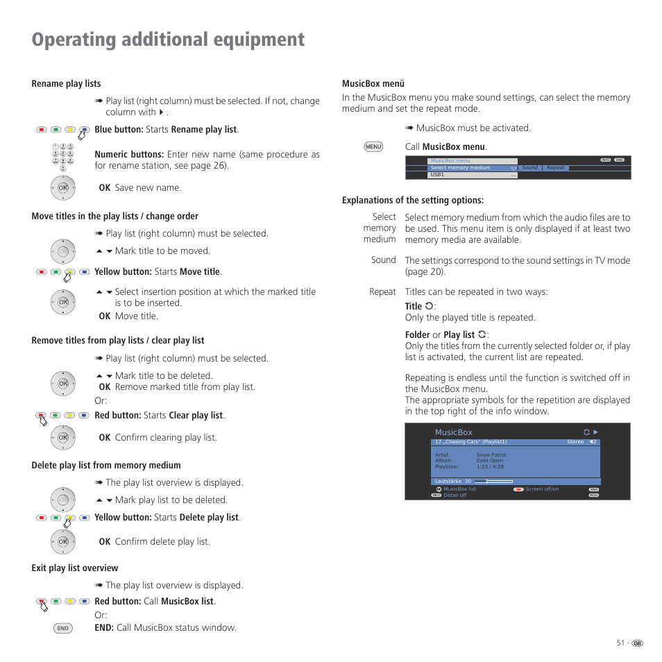 Operating additional equipment | Loewe CONNECT 37 User Manual | Page 51 / 64