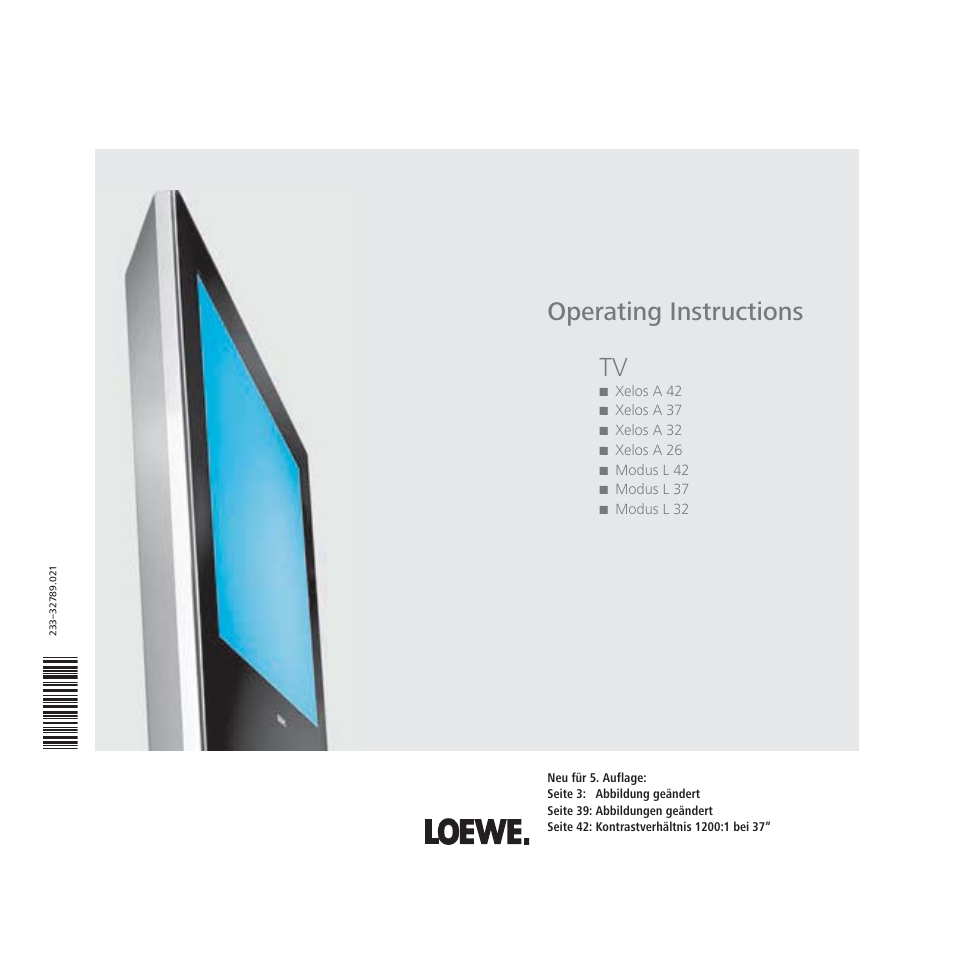 Loewe L 32 User Manual | 46 pages