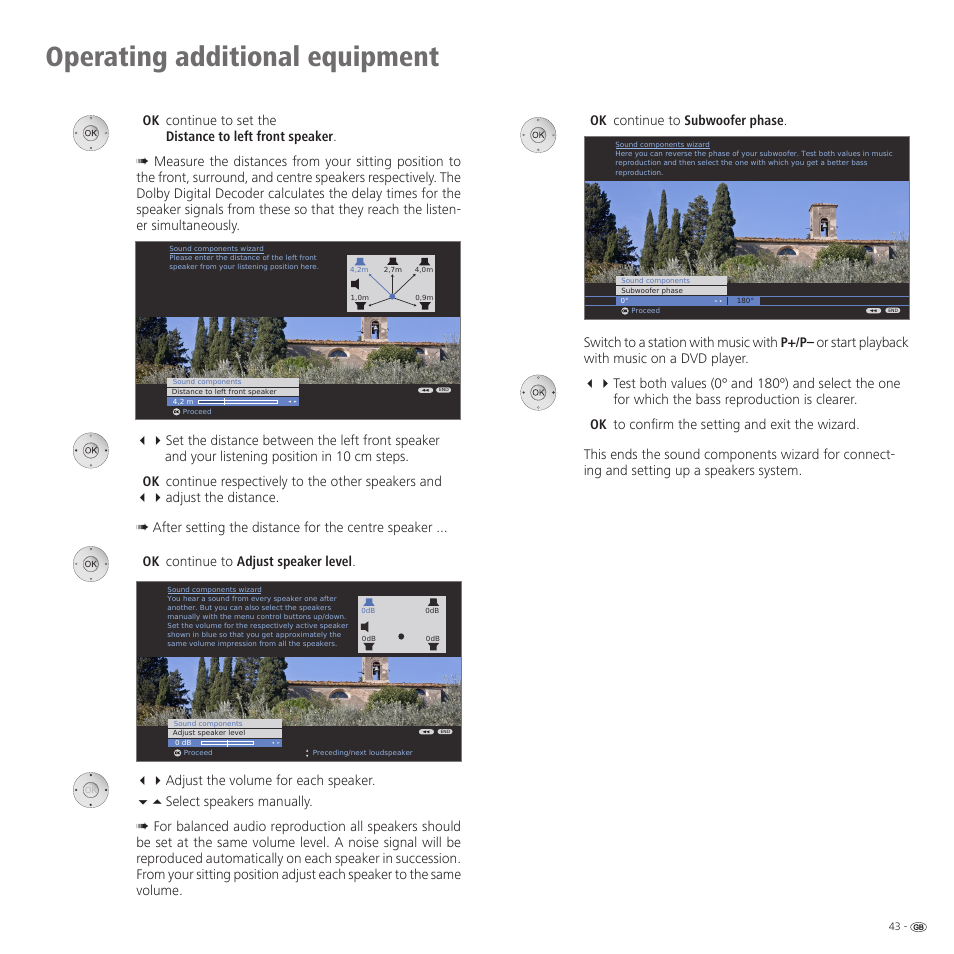 Operating additional equipment | Loewe Spheros R 37Full-HD+ User Manual | Page 43 / 60