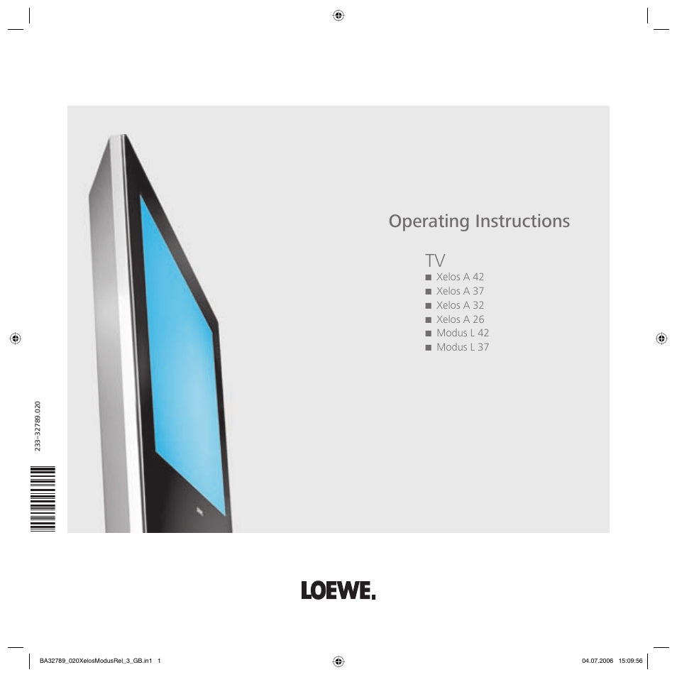 Loewe L 37 User Manual | 46 pages