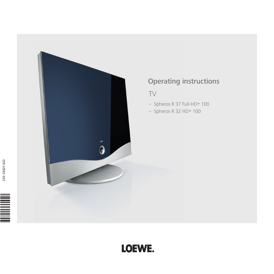 Loewe R 37 Full-HD+ 100 User Manual | 74 pages