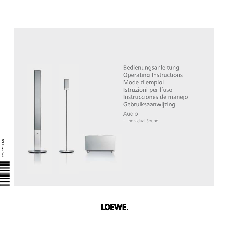 Loewe Individual Sound Speaker System User Manual | 64 pages