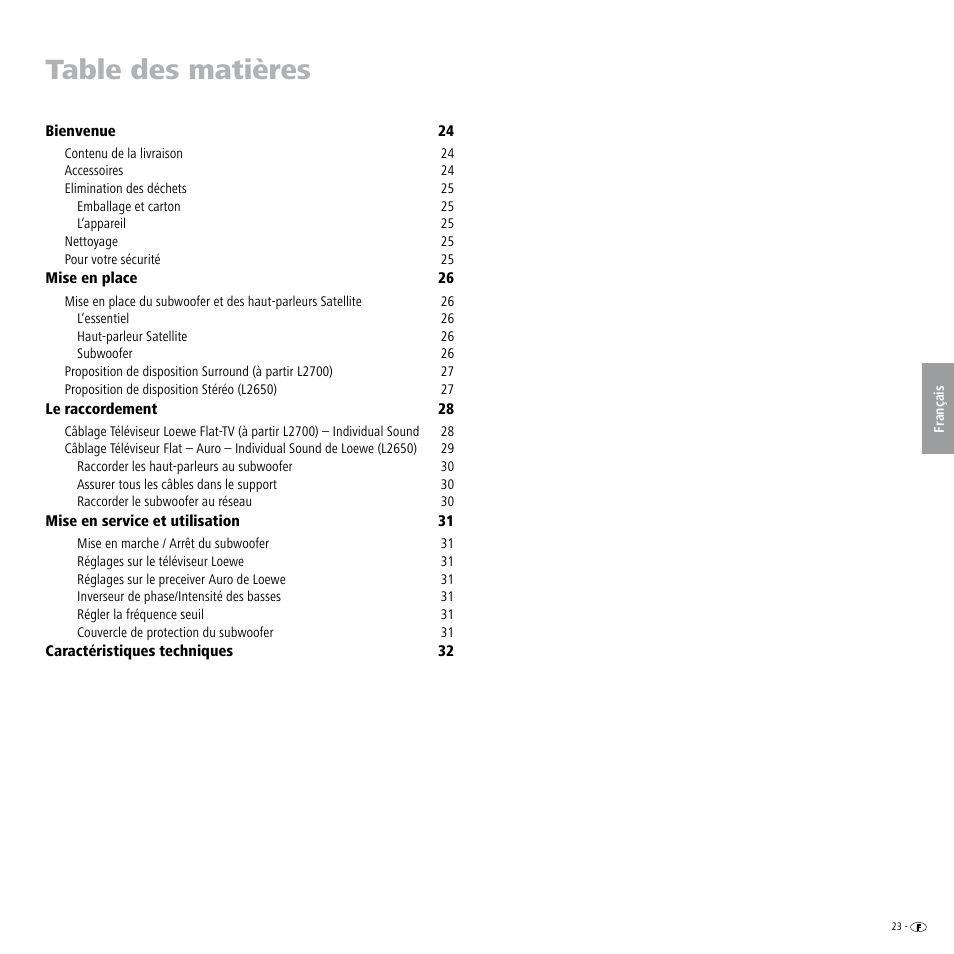 Loewe Individual Sound Speaker System User Manual | Page 23 / 64