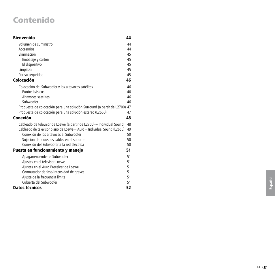 Loewe Individual Sound Speaker System User Manual | Page 43 / 64