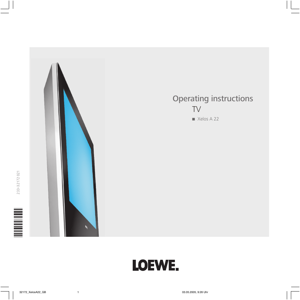 Loewe A 22 User Manual | 26 pages