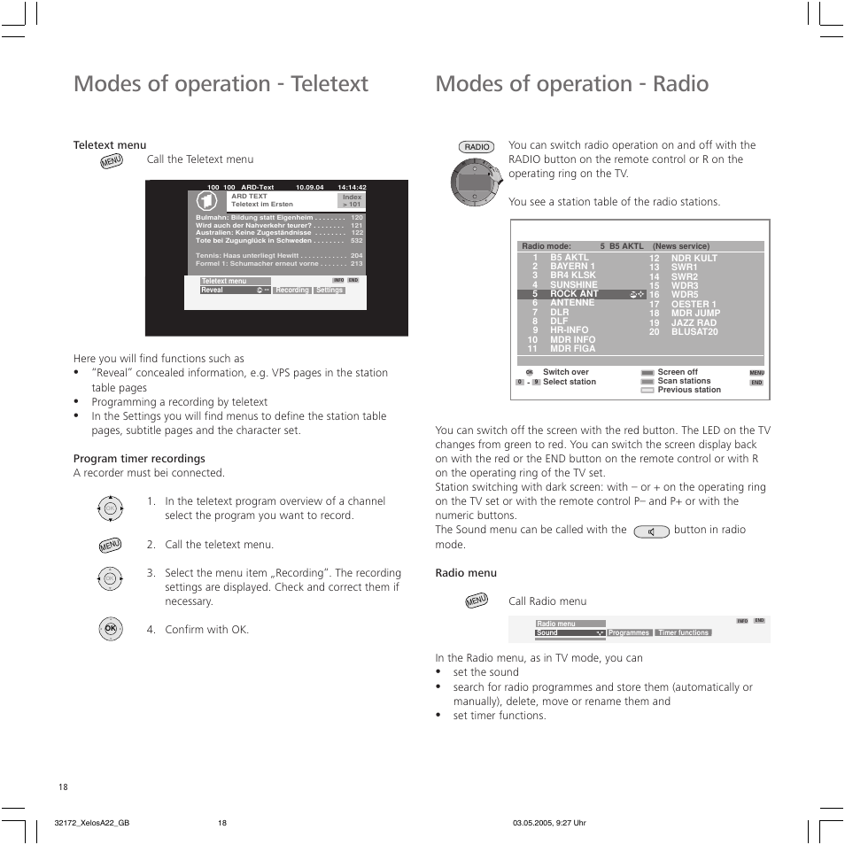 Loewe A 22 User Manual | Page 18 / 26