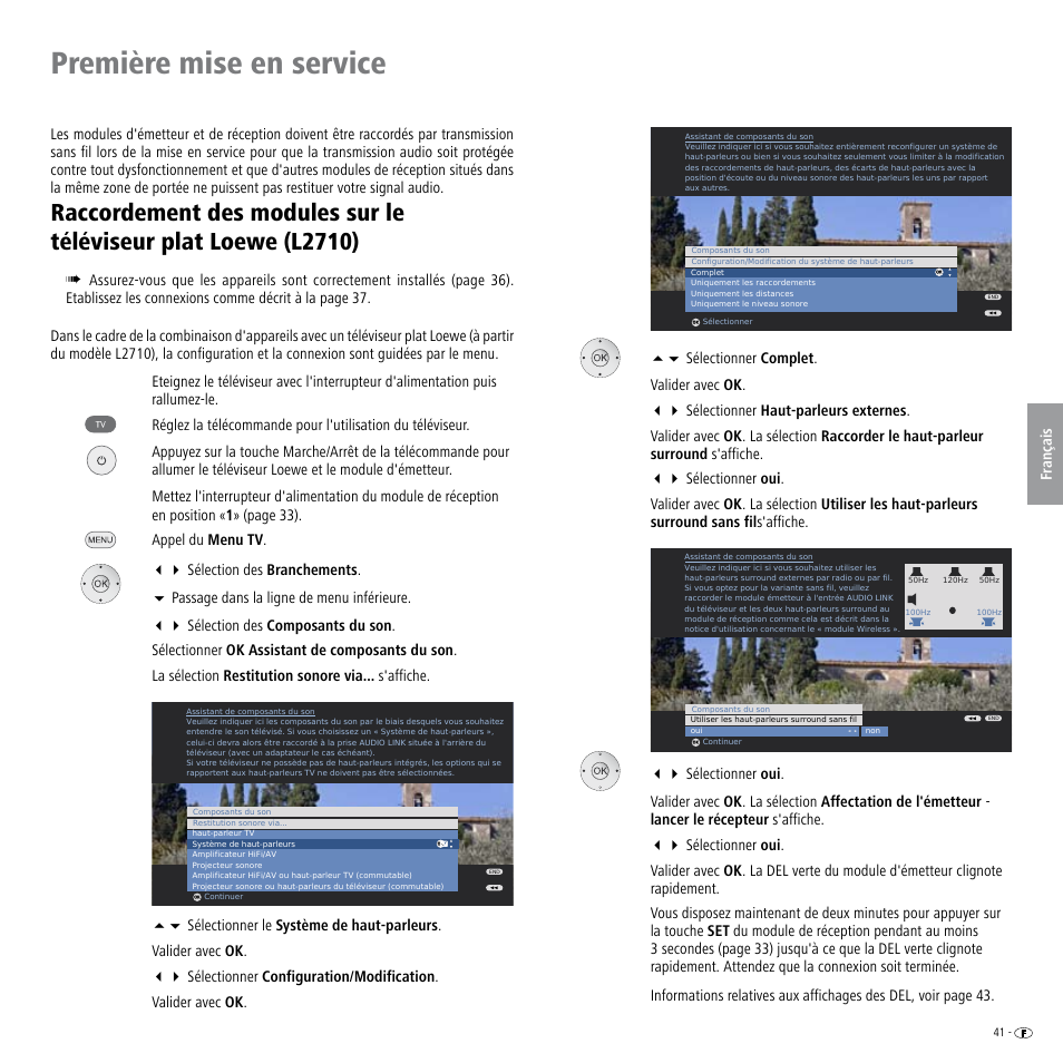 Première mise en service | Loewe Wireless Speaker User Manual | Page 41 / 88